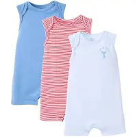 Zippy 3107111401 Mouwloze Romper 3 Eenheden Rood,Blauw 9-12 Months Jongen