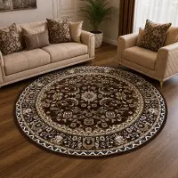 Muratap Nain klassiek rond vintage oosters vloerkleed 160 cm rond