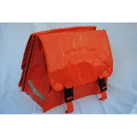Traveler Dubbele Fietstas Bisonyl Oranje – Waterdicht – Extra Sterk – Met Reflectiestrepen