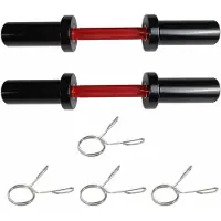 Happiq Dumbbell Handgrepen 40.6cm- Home Gym en Krachttraining - Heavy Duty Laadbaar design 5cm Gewichtsschijven - voor massief staal