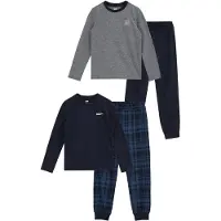 We fashion Nachtkledij navy / donkerblauw / grijs gemêleerd / wit