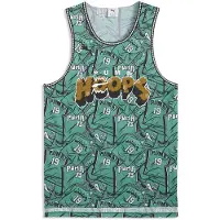 Puma Flagrant Foul Hoops Mouwloos T-shirt Groen S Man