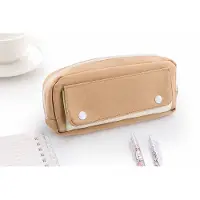 VHV Compacte Etui met Drukknop - Stijlvolle Pennenzak voor School en Kantoor - Duurzame Organizer Tas met Soepele Sluiting