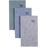 Brepols agenda 2027 - OPTIVISION POCKET [0.717] - DUBLETTA - Zakagenda - 1 week op 2 pagina's - Weekoverzicht - Blauwgrijs - 9 x 16 cm