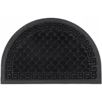 Galicja HARRY Halve Maan Deurmat 60x40 cm Zwart Antislip PVC