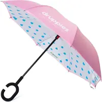 Druppies Kinderparaplu - Roze Omkeerbare Paraplu - Jongens & Meisjes - Diameter 95 cm