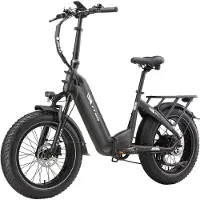 TTGO F6 Boost Elektrische Fiets – 250W Motor - 48V18Ah Lithium Accu – Actieradius tot 140 km – Hydraulische Schijfremmen – 20×4.0 inch Fatbike Banden - Shimano 7 Versnellingen - Vouwfiets - Grijs