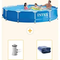 Intex Framezwembad, rond - 366x76 cm - 3-delig, model S21339