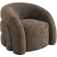Sweeek Fauteuil van stof 1 zits organisch Bruin
