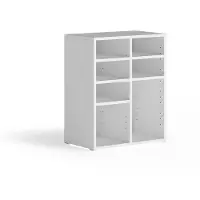 Vicco schoenenkast Lysander, Wit, 53 x 65.5 cm met 7 open vakken