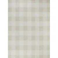 Surya - BIDDI - Geruit beige tapijt – Voor binnen en buiten