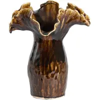 Light & Living Light&living Vaas deco 31x24,5x35,5 cm VIVEIRO keramiek donker bruin