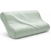 Silk Heaven Zijden Kussensloop ergonomisch Soft Sage - 22MM - - 40x60cm