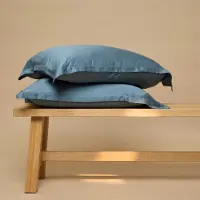 Coco & Cici - Bamboe Kussensloop Ocean Blue - 1 kussensloop 65x65