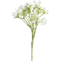 Easyplants | Kunsttak Gipskruid 46 cm wit | Zijde | Nepbloemen | wit | Onderhoudsvrij | Kant-en-klaar