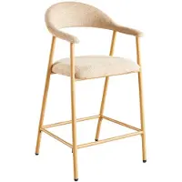 Lizzely Garden & Living SET DEAL 2 stuks: Barkruk Japandi bruin Mika lichtbruin minimalistische barstoel japanse stijl