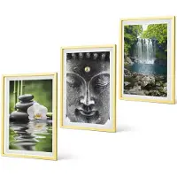 Coloray 3-Delige Schilderij Set - De Ruimte Met Het Sterrenbeeld Kreeft, De Melkweg En De Sterren. - 40 x 40 cm En 40 x 60 cm - Wanddecoratie - Schilderijen Set - Interieur - Stijlvolle Muurdecoratie