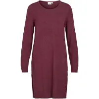 Vila Gebreide jurk purper