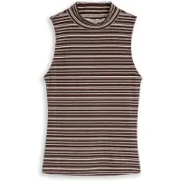 Tom Tailor DENIM Top chocoladebruin / wit