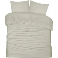 DoubleDry Dekbedovertrek seersucker 100% katoen tweepersoons 200x200/220 cm