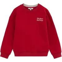 We fashion Sweatshirt donkerrood / wit