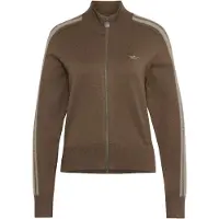 Adidas Gebreid vest 'Firebird' ombergrijs / greige