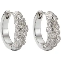 Purelei Oorbellen 'Coral Reef' zilver / transparant