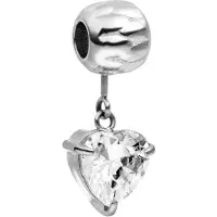 Purelei Hangers 'White Heart' zilver