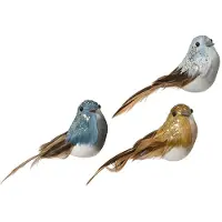 Décoris Vogel kerst ornament | | 3 stuks