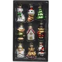 Décoris Kerstfiguur kerst ornament | | Set van 9