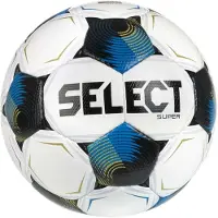 Select Super V26 Voetbal Maat 5 Wit Zwart Blauw Goud