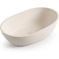 Saniclass Torino Bad - 170x90x50cm - solid surface - off-white TUB-5005 FD42