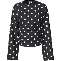Pieces Shirt zwart / wit