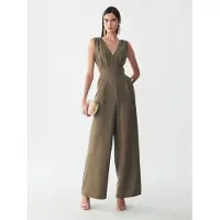 BWLDR Jumpsuit 'Parker' olijfgroen