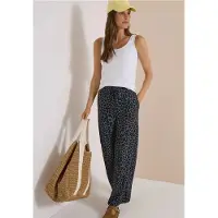 Cecil Dames Broek met Wide Leg pijpen van Silk-Touch-kwaliteit - Groen - XS