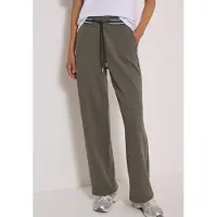 Cecil Dames Broek met High Waist en Straight Leg pijpen, met patroon - Groen - L