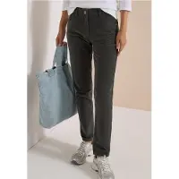 Cecil Dames Broek met Mid Waist-taille en smalle pijpen in Slim Fit - Groen - 33