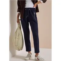 Cecil Dames Mid Waist Slim Leg Hose in casual pasvorm - Blauw - S