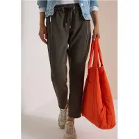 Cecil Dames Mid Waist Slim Leg Hose in casual pasvorm - Bruin - XL
