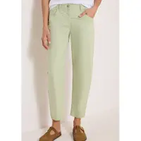 Cecil Dames Barrel Leg broek in Papertouch-kwaliteit - Groen - 27