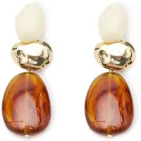 Manfield Multicolor kralen oorbellen | Maat adult