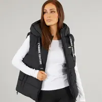 L'amore Couture Dames Cosmic Korte Bodywarmer Zwart