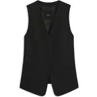 BOSS Gilet van stretchcrêpe Maat 44