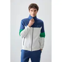 Tommy Life Heren Kleurblok Zip Sweatshirt En Broek Set