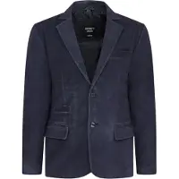 Infinity Leather Heren Italiaanse marineblauwe leren blazerjas - Trabzon