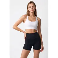 MixRay Hoge Taille Skinny Fietsshorts