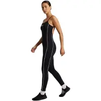 Ellesse Dames Zijstreep Spaghetti Strap Jumpsuit (Zwart)