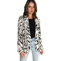 Ax Paris Dames/Dames Brush Stroke Blazer (Crème/Zwart)