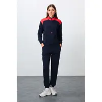Tommy Life Kleurblokken Fleece Trainingspak Set
