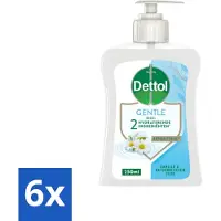Dettol 6 x - Handzeep - Gentle - Kamille & Katoenbloesem - 250 ml - Handzeep - Antibacterieel - Kamille - Katoenbloesem - Milde Reiniging